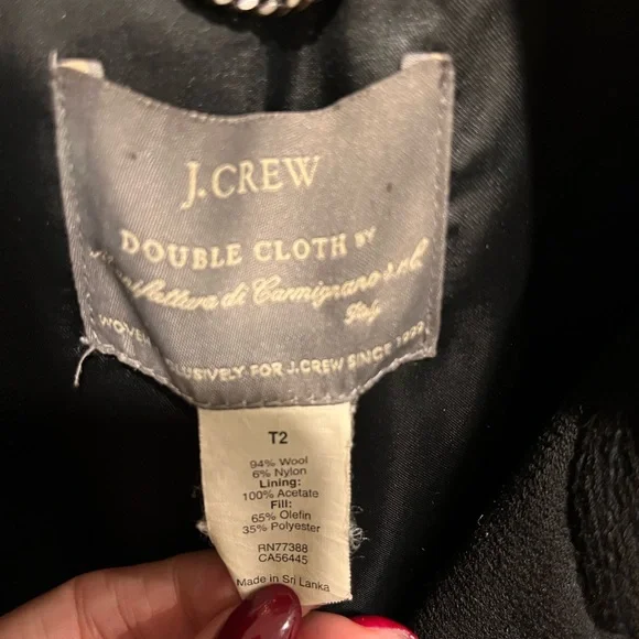 J Crew Women’s Italian Double cloth coat - Picture 4 of 9